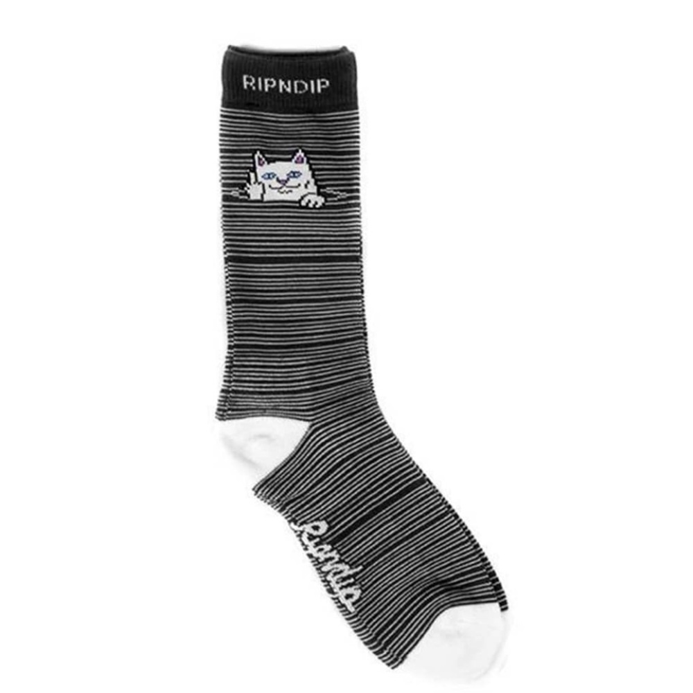 Unisex RIPNDIP black and white Sock pair